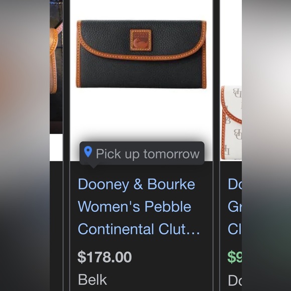 Dooney & Bourke Wallet Navy and Brown Leather - Picture 7 of 7